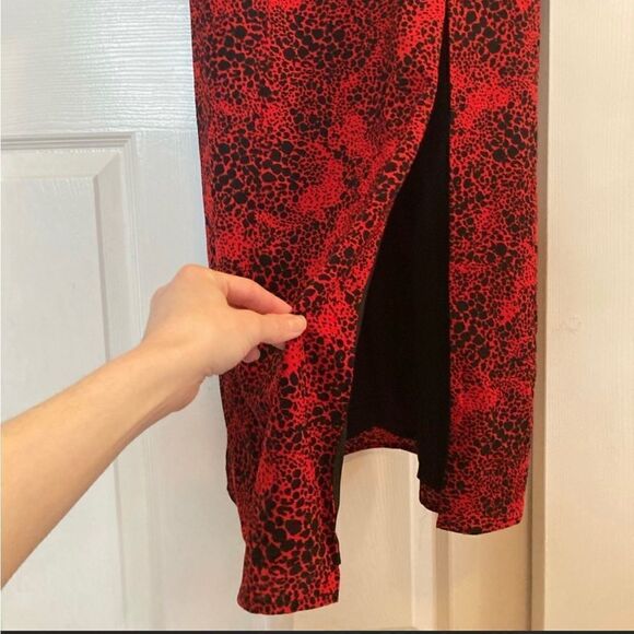 Leith red midi dress - Picture 7 of 9